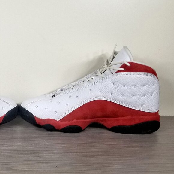 Air Jordan XIII 13 OG Shoes, White/Team Red/Black 414571-122, Mens Size 10 / 44 - Picture 8 of 12
